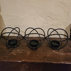 3 tea light candle holder